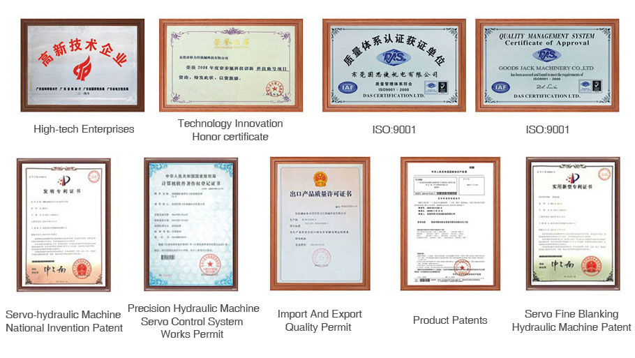 Hydraulic Press Machine Certifications